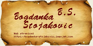 Bogdanka Stojaković vizit kartica